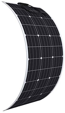 100 Watt Monocrystalline 100W 12V Flexible Solar Panel High Efficiency Mono Module for RV Camp Home Portable Marine Boat Power Generator Off Grid (Black (2Pak)) : Garden & Outdoor