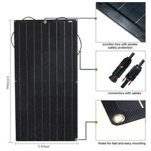 Load image into Gallery viewer, Solar Panel 300w 200w 100w 400w Flexible ETFE PET Photatic PV Monocrystalline Cell 12V 24V Battery Charger 1000w Home System Kit
